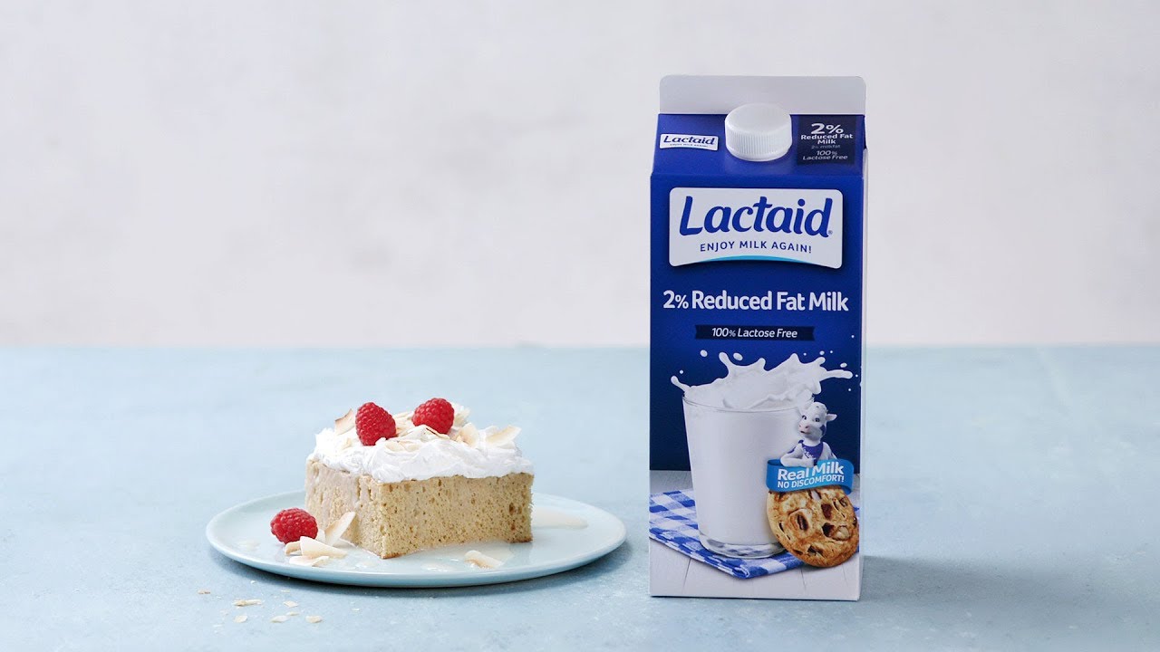 LactoseFree Tres Leches Cake Recipe with Toasted Coconut LACTAID