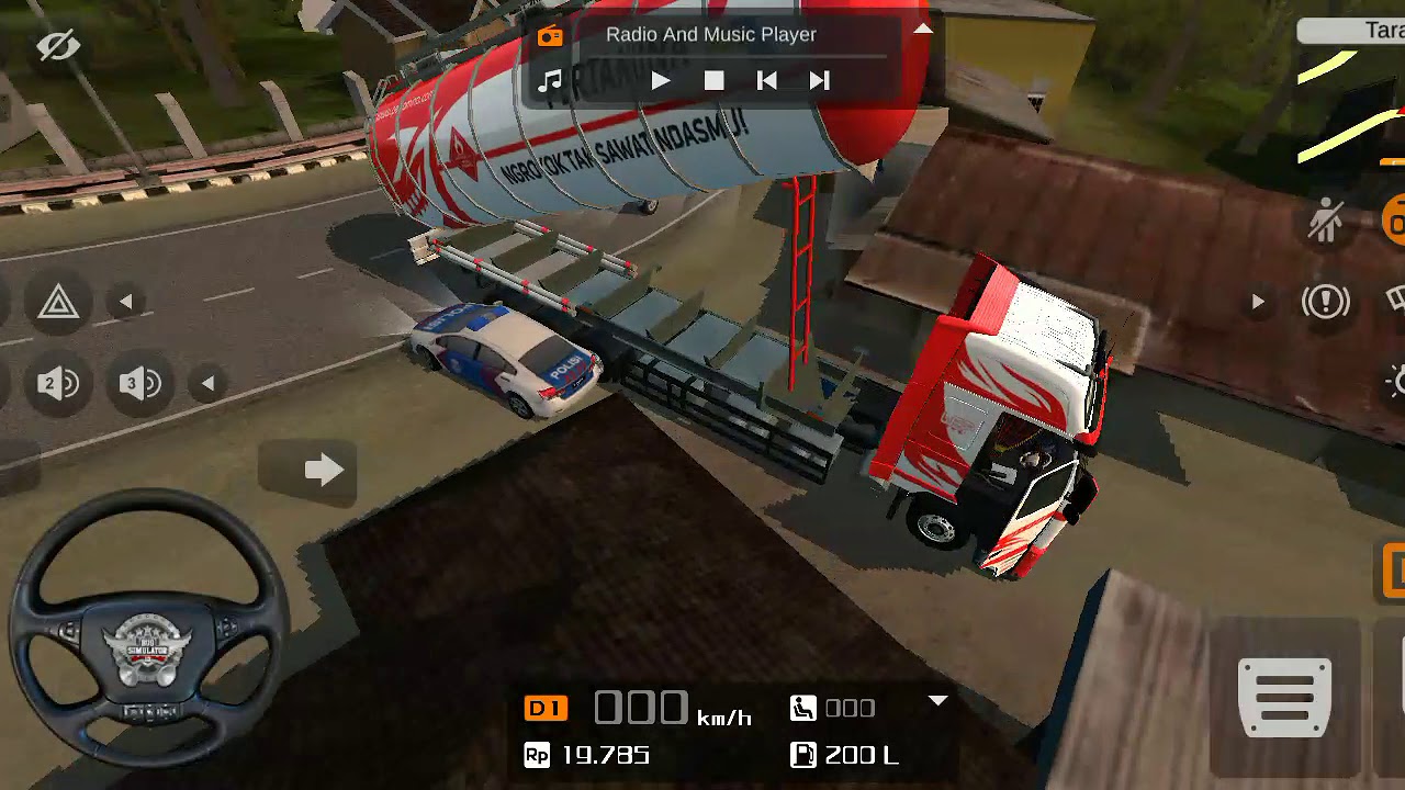 Off road Volvo truck in Indonesia bus similator YouTube