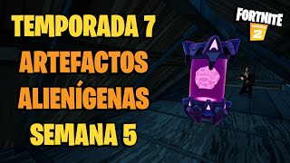 Fortnite Temporada 7 Artefactos Alienigenas De La Semana 5 Youtube