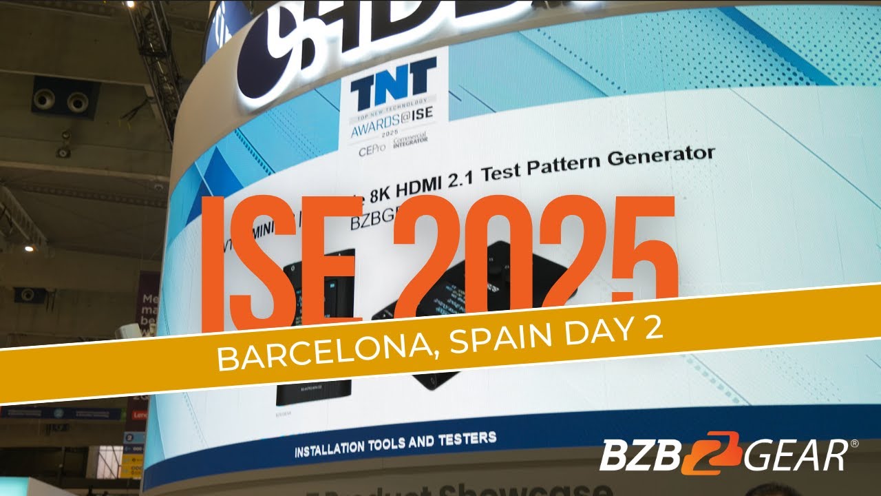 BZBGEAR At ISE 2025 Day 2, An Award Winning Day! - YouTube