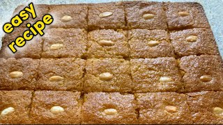 Basbousa - Middle Eastern Semolina Cake