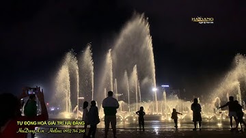 Nhạc nước âm sàn khô quảng trường 1-4 thành phố Tuy Hoà tỉnh Phú Yên do Hải Đăng thi công FLYCAM