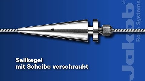 Jakob Rope Systems A1 Self Assembly | Seilklemmkegel mit Scheibe verschraubt