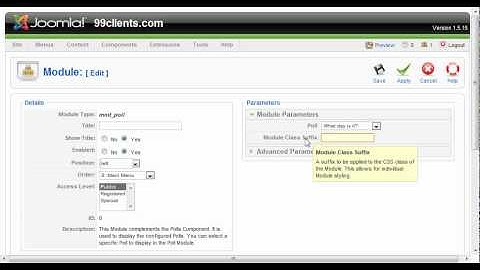 Joomla How To  Using Polls