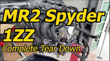 1ZZ Tear Down - Toyota MR2 Spyder 1ZZ-FE Complete Tear Down