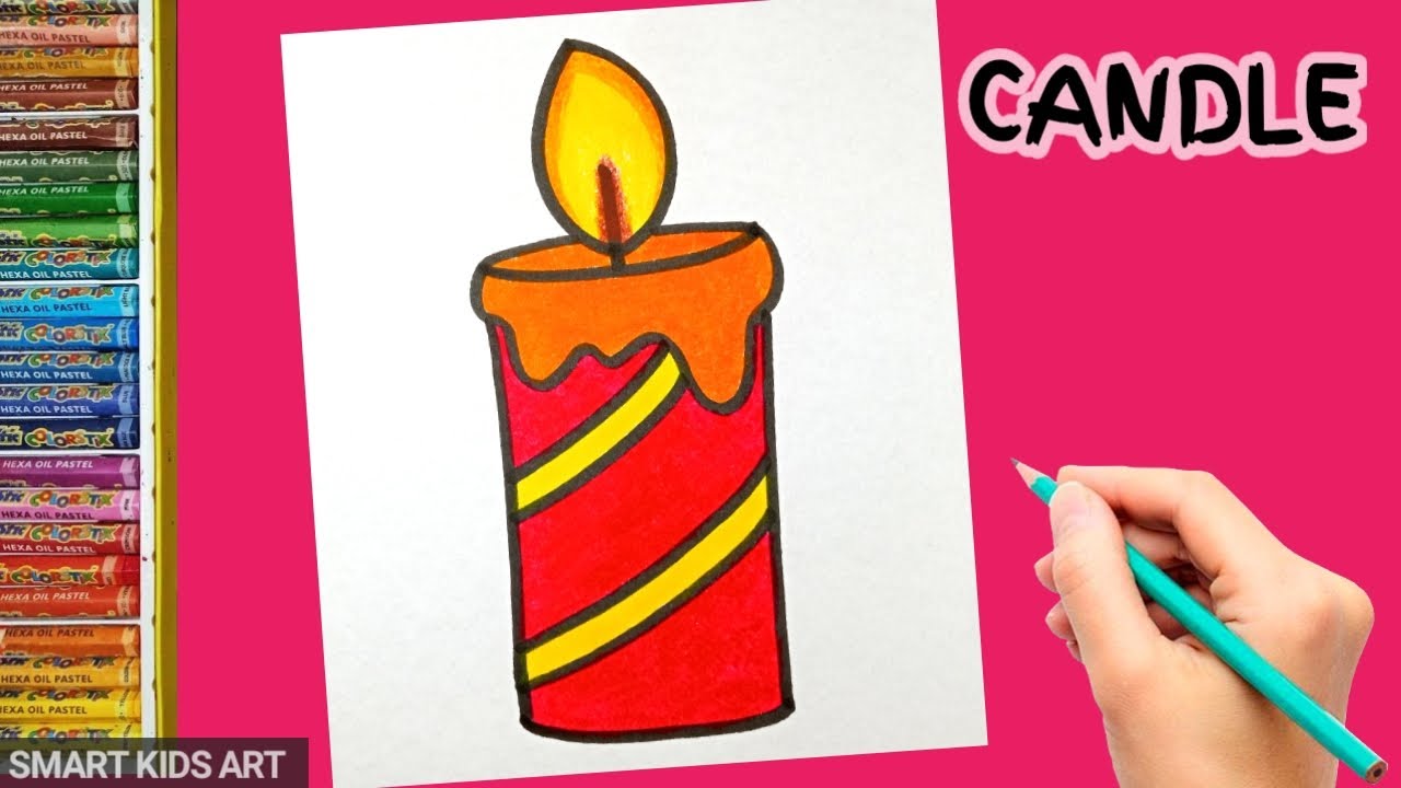 Aggregate more than 158 candle drawing for kids