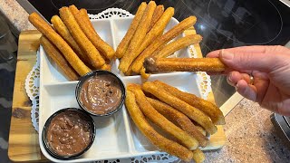 Churros o sat shishme qe bëhen me shije Unike,ja vlenë ti provoni teper te shishme e shifni vet😋🥰🥰