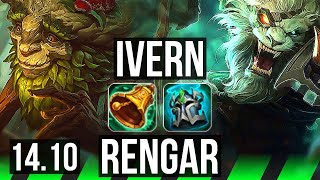 IVERN vs RENGAR (JGL) | Rank 5 Ivern, 3/2/8 | BR Master | 14.10