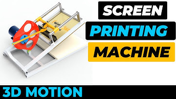 Screen Printing Machine  #cad #solidworks #fusion360 #mechanical #mechanism #3ddesign #engineering