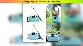 Must Buy 5 L Electric Sprayer with 2 Mist Nozzles USB Rechargeable Lawn Electric Sprayer Digital