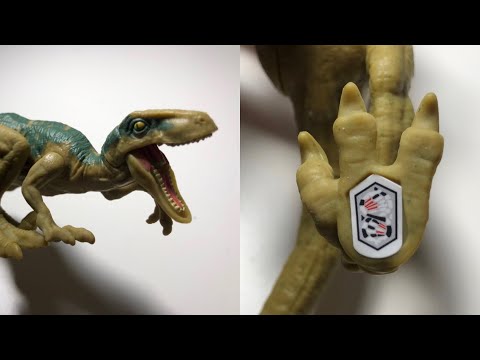 Mattel Jurassic World Velociraptor Echo Figure Scan Code Youtube