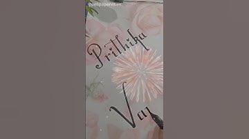 Prithika Vardhini ❤️💛😎 |Name Art|🪄🪄📝📝#shorts - Req #755