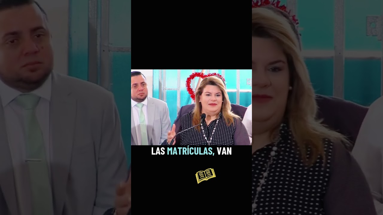 GOBERNADORA JENNIFFER GONZÁLEZ VISITA ESCUELA DE BAYAMÓN EN EL INICIO DE CLASES 