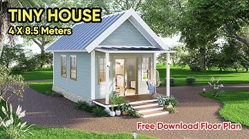 🇺🇸 4m x 8.5m Tiny Cottage | Stunning American Tiny House Tour