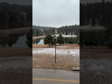 Snow in Woodland Park, Colorado