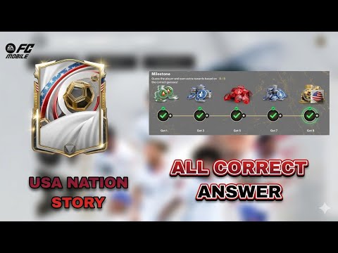 USA 🇺🇸 Nation’s Story All Guesses 👀🔥 | FC Mobile