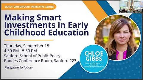 Making Smart Investments in Early Childhood Education