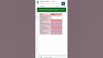 Excel Easy Tip🔥Google Translate In Google Sheet