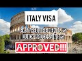 SCHENGEN VISA TO ITALY - EASY REQUIREMENTS and QUICK PROCESSING