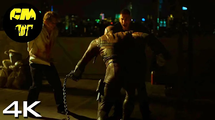 Daredevil vs Punisher - Rooftop Fight | Daredevil S2E3