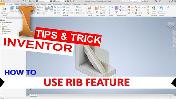 Inventor How To Use Rib Feature