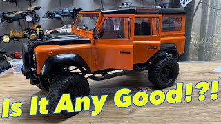 Is The 1/8th Land Rover Defender Double E E101-003 Any Good? Let's Put It Up Against A Tamiya CC-02.