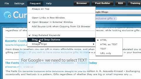 CurationSoft.com - Building A Post in Google+