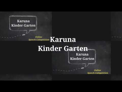 Hameeda Velaskar Junior Kg Online Speech Competition First Rank Karuna Kinder Garten Youtube