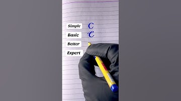 How to write C using cut marker #calligraphyhandwriting #calligrphylearning