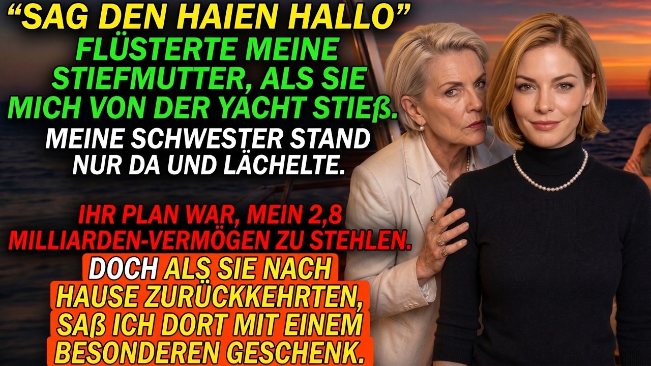 Ich stand an der Heckreling der Yacht, als meine Stiefmutter mir ein letztes Glas Champagner einschenkte. „Auf die Familie“, hatte sie Stunden zuvor gesagt. Jetzt beugte sie sich dicht zu mir, ihr...