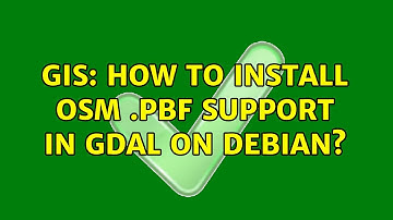 GIS: How to install OSM .pbf support in GDAL on Debian?