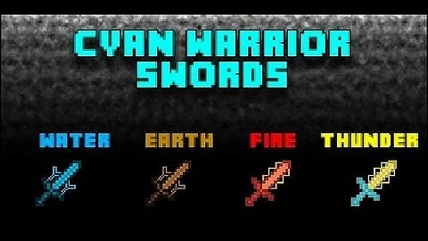 Minecraft Mod Showcase -  Cyan Warrior Swords Mod