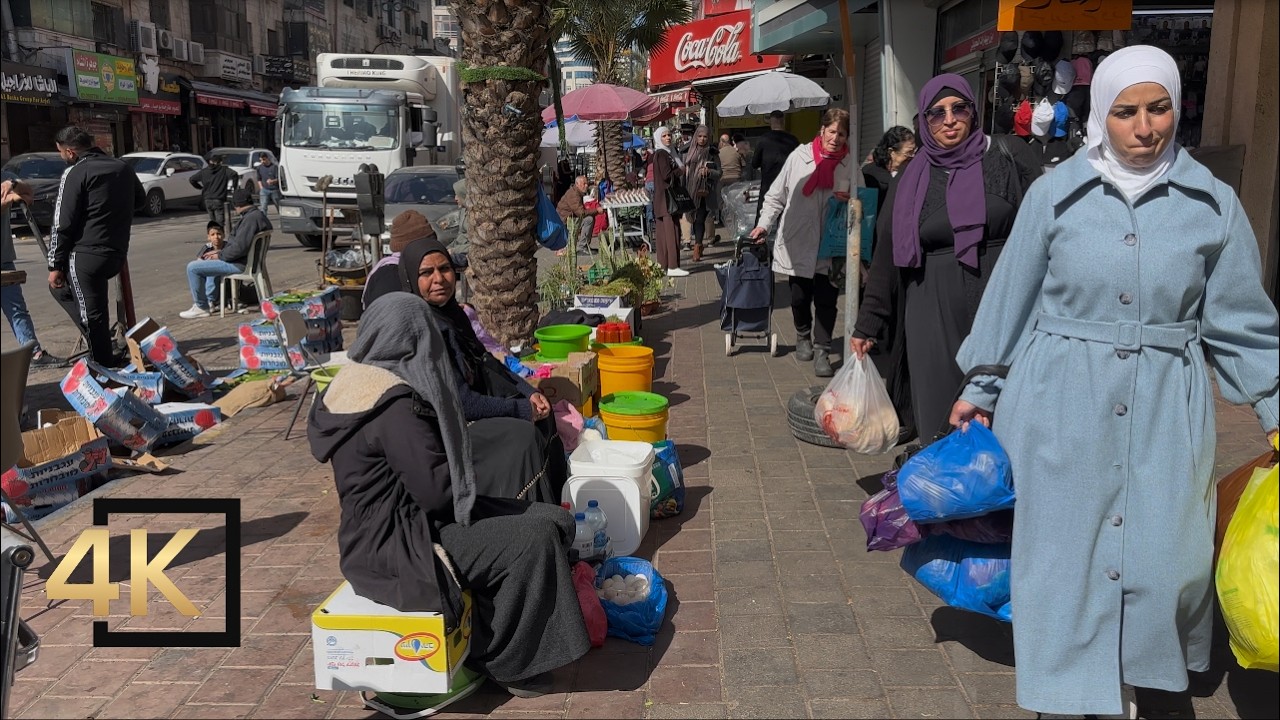 Ramallah Palestine 🇵🇸 New Walking Tour In Ramallah Markets | West Bank Palestine Today