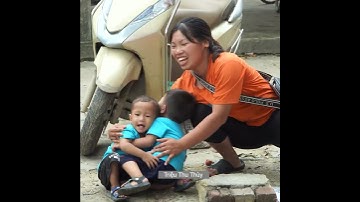 Thumbnail of single mother eggplant harvest single mother life. #short