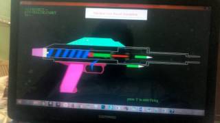 openGL project | Machine Gun Recoil Simulation | VTU - CSE 6th sem project screenshot 2