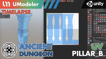 3D Modeling in Unity - Timelapse of Unwrapping a Pillar B in the  Ancient Dungeon with UModeler