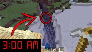 I used a strange seed in Minecraft Pocket Edition at 3:00 AM... (Scary Minecraft Video) screenshot 3