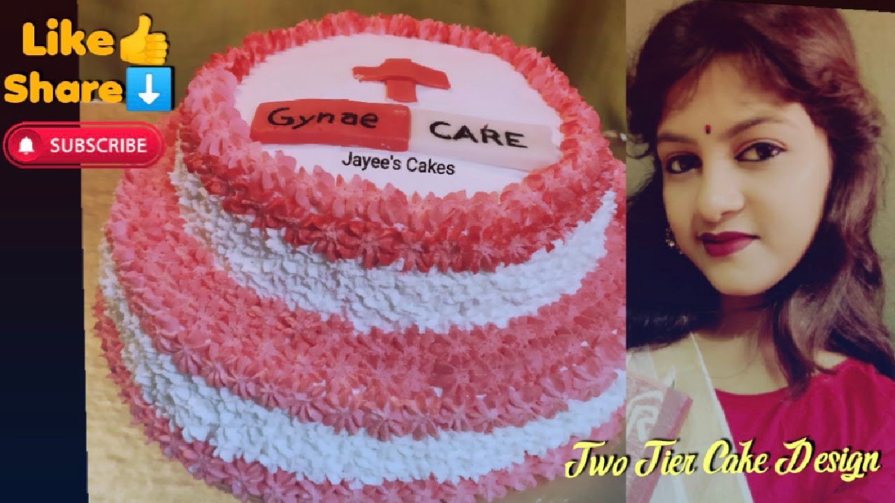 Two Tier Cake Designs / Butterscotch Cake Recipe / CARAMEL recipe - YouTube