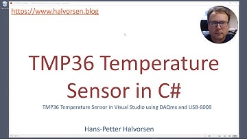 TMP36 Temperature Sensor in Visual Studio using DAQmx and USB-6008