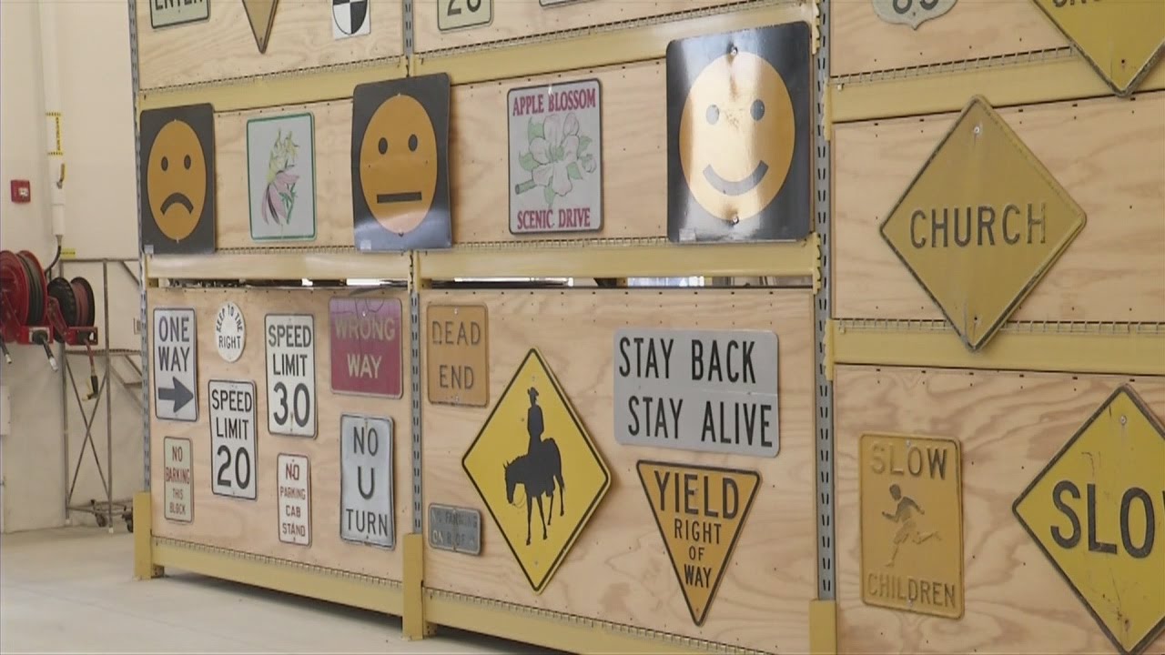 MnDOT Sign Shop Holds Humorous History YouTube