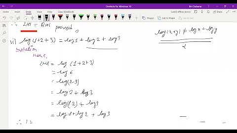 log(1+2+3) = log1 + log2 + log3