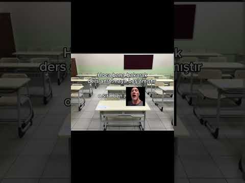 hoca bana bakarak ders anlatmaya başlamıştır