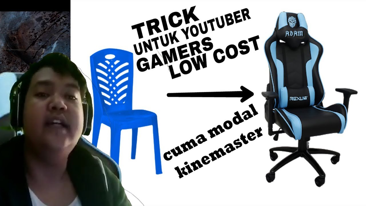 KINEMASTER GREENSCREEN DAN KURSI  GAMING  PALSU YouTube