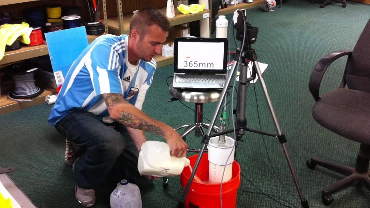 Ultrasonic test with foam suppresion device..... YouTube