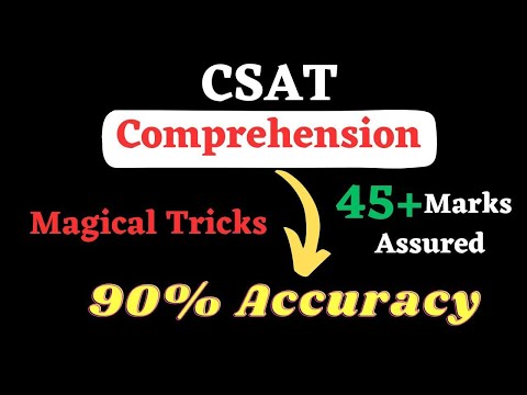 **Magical Tricks** To Achieve 90% Accuracy With 45+ Marks in CSAT | Shubham Pawar