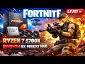 🔴FORTNITE LIVE FPS TEST - RYZEN 7 5700X RX 9060XT 16GB, 32GB 3200 - PC 5500 LEI DE VANZARE