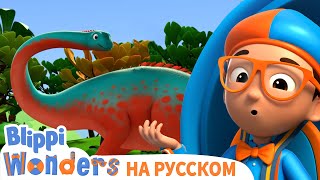 🦕Самый Большой Динозавр🦕 | Обучающие Мультики Для Детей | Blippi Russian