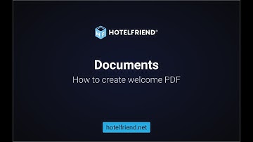 Documents. How to create welcome PDF