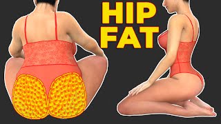 HIP FAT | LOSE HIP & GLUTE FAT AT HOME WITH NO EQUIPMENT