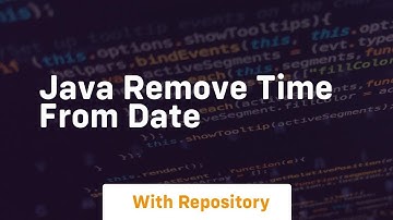 java remove time from date